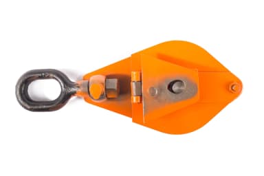 Блок монтажный однорольный с  ушком TOR 2 т с откидной щекой — фото 3
