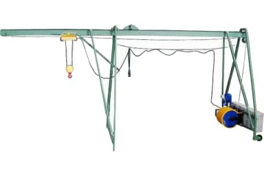 Подъемник строительный "УМЕЛЕЦ М" 500 кг 50 м с противовесами — фото 1