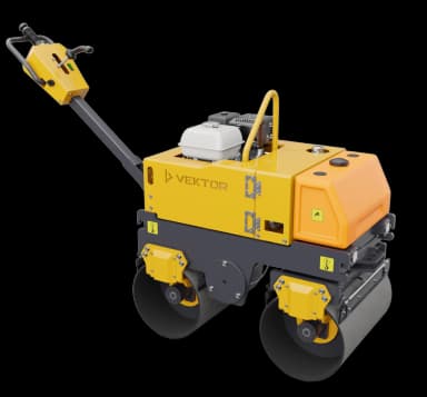 Виброкаток ручной двухвальцовый Vektor VRDR-800C — фото 1 thumbnail